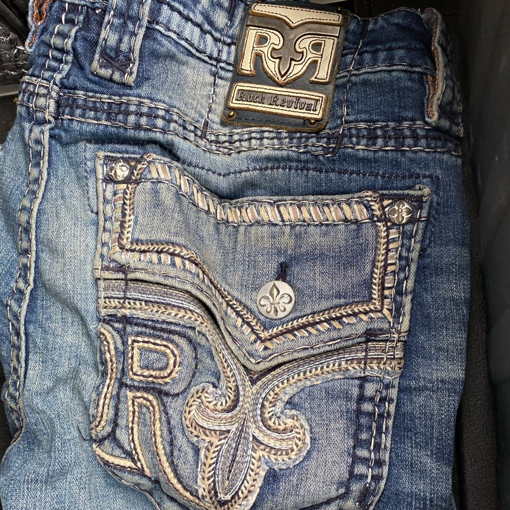 Mens Rock Revival jeans
